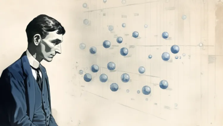 Kafka observing a stream of messages represented as marbles.